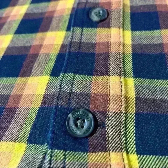 Duluth Trading Co Free Swingin Flannel Standard Fit Shirt Mens Large Tall - Picture 4 of 11
